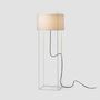 Floor lamps - LEWIT 120cm floor lamp with cotonet shade - LUXCAMBRA
