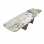 Dining Tables - Oval barrel-shaped extendable dining table in porcelain marble and cha - ANGEL CERDÁ