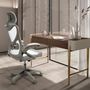 Chairs - Office swivel chair grey fabric - ANGEL CERDÁ