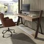 Chairs - Swivel armchair dark brown leather - ANGEL CERDÁ