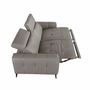 Sofas - 2-seater relaxation sofa in grey leather - ANGEL CERDÁ