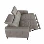 Sofas - 3-seat relaxation sofa in grey leather - ANGEL CERDÁ