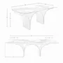 Dining Tables - Table de salle à manger rectangulaire à rallonge en marbre porcelaine - ANGEL CERDÁ