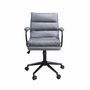 Chaises - Chaise de bureau pivotante en tissu gris - ANGEL CERDÁ