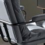 Chaises - Chaise de bureau pivotante en tissu gris - ANGEL CERDÁ