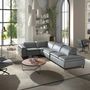 Chaises - Chaise de bureau pivotante en tissu gris - ANGEL CERDÁ