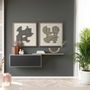 Services - 'Castle 03 Moka' - Original Painting - 70x70 cm - PERSPECTIVA 10