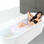 Bathtubs - UKIO WHITE Whirlpool Bathtub Bulle L. 175 x W. 75 cm, by SPALINA - SPALINA