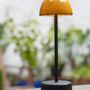 Accessoires de déco extérieure - ABSIDIOLA lampe à poser portable mini avec abat-jour en céramique - LUXCAMBRA