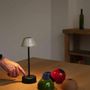 Accessoires de déco extérieure - ABSIDIOLA lampe à poser portable mini avec abat-jour en céramique - LUXCAMBRA