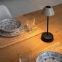 Accessoires de déco extérieure - ABSIDIOLA lampe à poser portable mini avec abat-jour en céramique - LUXCAMBRA