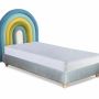 Chambres d'enfants - Rainbow Upholstered Bed - BLUE BEAR