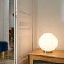 Table lamps - MOON table lamp ø30cm in black or white - LUXCAMBRA