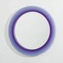 Miroirs - Miroir contemporain en résine époxy à halo violet par Facture Studio - TULESTE FACTORY