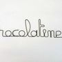Other wall decoration - Wire wall decoration” Chocolatine! ” - to pin - BIJOUX DE MUR