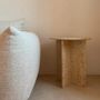 Other tables - Travertine marble bedside table end table sofa end table - GIPSY HOME