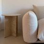 Other tables - Travertine marble bedside table end table sofa end table - GIPSY HOME