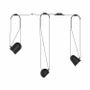 Suspensions - SIRIUS suspension en noir - LUXCAMBRA