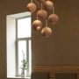 Hanging lights - TERRA cork suspension with black or white structure - LUXCAMBRA