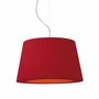 Hanging lights - TOSCANA hanging lamp with lampshade in white, red, beige or black. - LUXCAMBRA