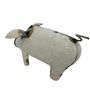 Outdoor decorative accessories - Recycled Metal Sculpture White Pig 15/20cm - TERRE SAUVAGE