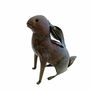 Accessoires de déco extérieure - Sculpture Métal Recyclé Lapin 16/35cm - TERRE SAUVAGE