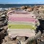 Throw blankets - Wool blanket plaid, Uni Pink - WOOL ONLY BY JOWOLLINA