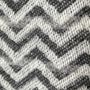 Throw blankets - Jacquard Wool blanket plaid, Zig-Zag-Wave, anthracite/grey - WOOL ONLY BY JOWOLLINA