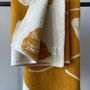 Plaids - Plaid couverture en laine, Ginkgo Ocre - WOOL ONLY BY JOWOLLINA