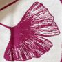 Throw blankets - Wool blanket plaid, Ginkgo Raspberries Magenta - WOOL ONLY BY JOWOLLINA