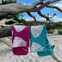 Throw blankets - Wool blanket plaid, Ginkgo Raspberries Magenta - WOOL ONLY BY JOWOLLINA