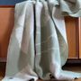 Plaids - Plaid couverture en laine, Ginkgo Pastel Menthe - WOOL ONLY BY JOWOLLINA