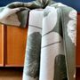 Throw blankets - Wool blanket plaid, Ginkgo Moss Smoke - WOOL ONLY BY JOWOLLINA