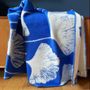 Throw blankets - Wool blanket plaid, Ginkgo Princess Blue - WOOL ONLY BY JOWOLLINA