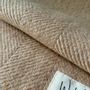 Plaids - Plaid couverture en laine, Herringbone Camel Naturel - WOOL ONLY BY JOWOLLINA
