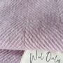 Plaids - Plaid couverture en laine, Chevrons Lilas Naturel - WOOL ONLY BY JOWOLLINA