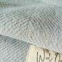 Plaids - Plaid couverture en laine, Herringbone Ice Blue naturel - WOOL ONLY BY JOWOLLINA