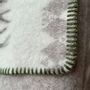 Throw blankets - Wool blanket plaid, Deer Beige Brown - WOOL ONLY BY JOWOLLINA