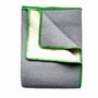 Throw blankets - Wool blanket plaid, Grey Green Apple - WOOL ONLY BY JOWOLLINA