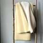 Plaids - Plaid couverture en laine, Vanille - WOOL ONLY BY JOWOLLINA