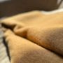 Plaids - Plaid couverture en laine, Camel - WOOL ONLY BY JOWOLLINA