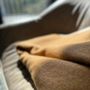 Plaids - Plaid couverture en laine, Double Camel - WOOL ONLY BY JOWOLLINA