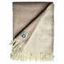 Throw blankets - Wool blanket plaid, Merino Chai Latte - WOOL ONLY BY JOWOLLINA