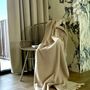 Throw blankets - Wool blanket plaid, Merino Chai Latte - WOOL ONLY BY JOWOLLINA