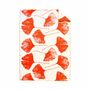 Throw blankets - Wool blanket plaid, Ginkgo Vintage Orange - WOOL ONLY BY JOWOLLINA
