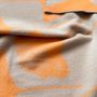 Throw blankets - Wool blanket plaid, Ginkgo Peach Harmony - WOOL ONLY BY JOWOLLINA