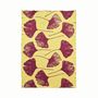 Plaids - Plaid couverture en laine, Ginkgo Vintage Prune - WOOL ONLY BY JOWOLLINA