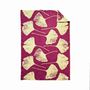 Plaids - Plaid couverture en laine, Ginkgo Vintage Prune - WOOL ONLY BY JOWOLLINA