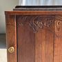 Other tables - Art Deco wooden bedside table with marble top and one drawer - OFFICE OBJETS