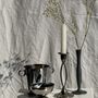 Bougeoirs et photophores  - Petit bougeoir argenté moderne vintage Made in England, Silver plate of Englande. IANTE. H16 - OFFICE OBJETS